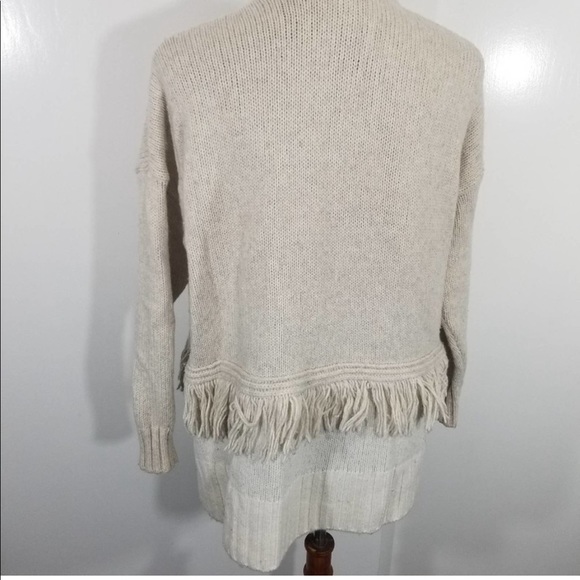 Madewell Cream White  Fringe Cottage Core  Sweater - Picture 8 of 10